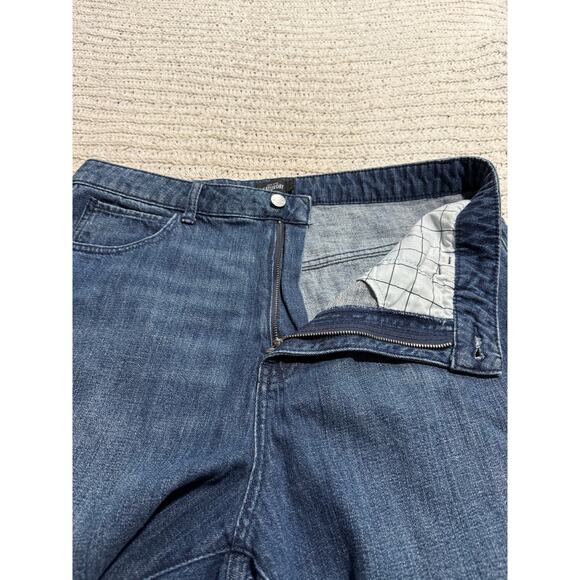 Kate Spade Saturday Jeans Barrel Leg High Rise 100% Cotton Womens 32 Blue Denim - Picture 7 of 10